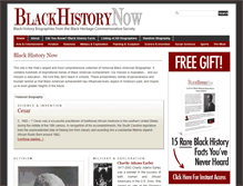 Tablet Screenshot of blackhistorynow.com